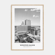 Winston-Salem Portrait B&W Poster