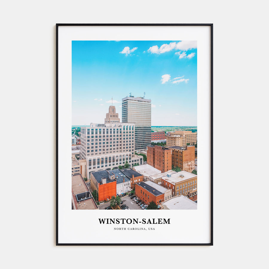 Winston-Salem Portrait Color Poster