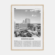 Winston-Salem Travel B&W Poster