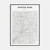 Winter Park Map Portrait Poster