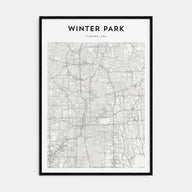 Winter Park Map Portrait Poster