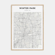 Winter Park Map Portrait Poster