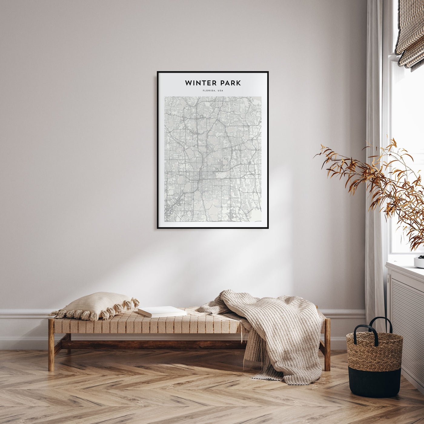 Winter Park Map Portrait Poster