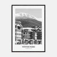 Winter Park Portrait B&W Poster