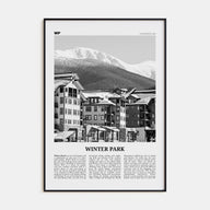 Winter Park Travel B&W Poster