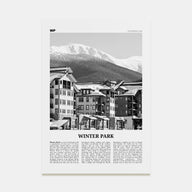 Winter Park Travel B&W Poster