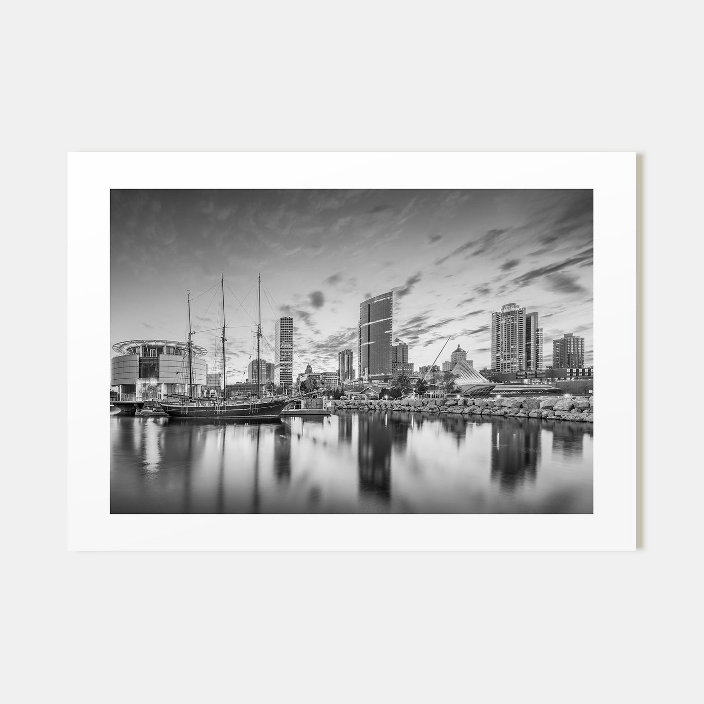 Wisconsin Landscape B&W Poster