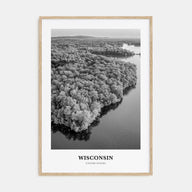 Wisconsin Portrait B&W Poster