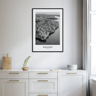 Wisconsin Portrait B&W Poster