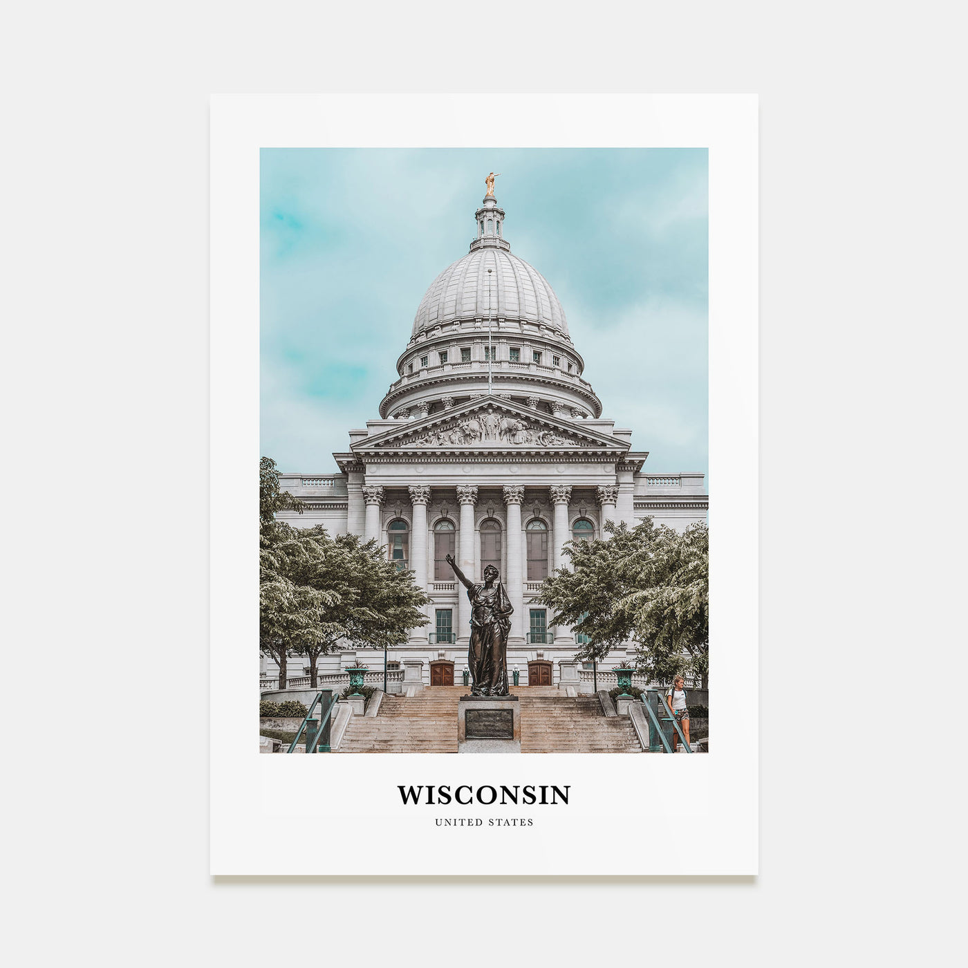 Wisconsin Portrait Color No 1 Poster