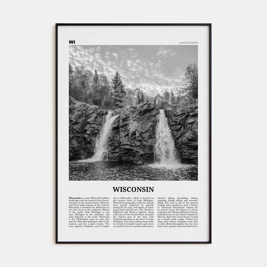 Wisconsin Travel B&W No 1 Poster