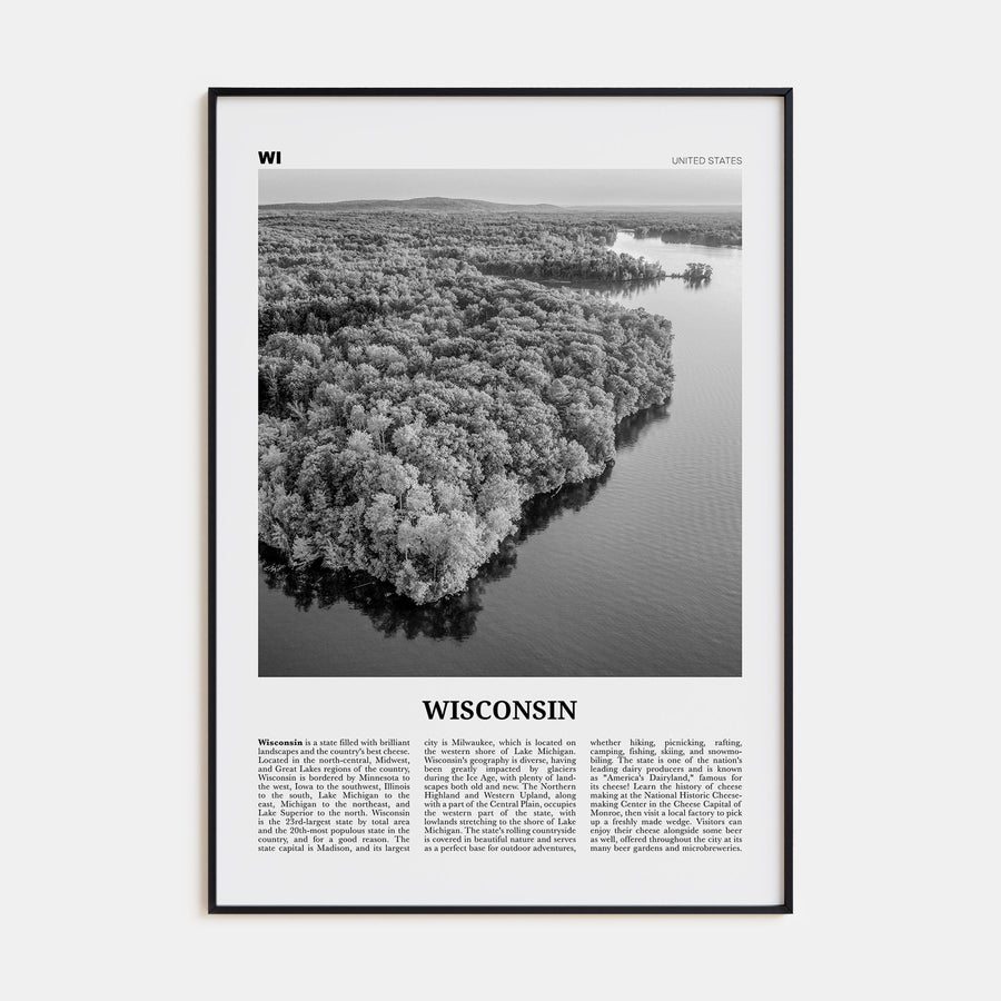 Wisconsin Travel B&W No 2 Poster