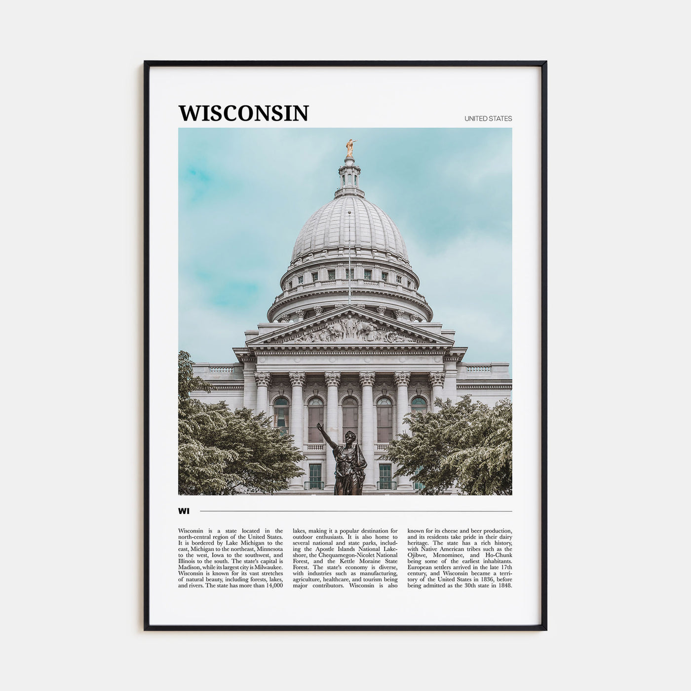 Wisconsin Travel Color No 1 Poster