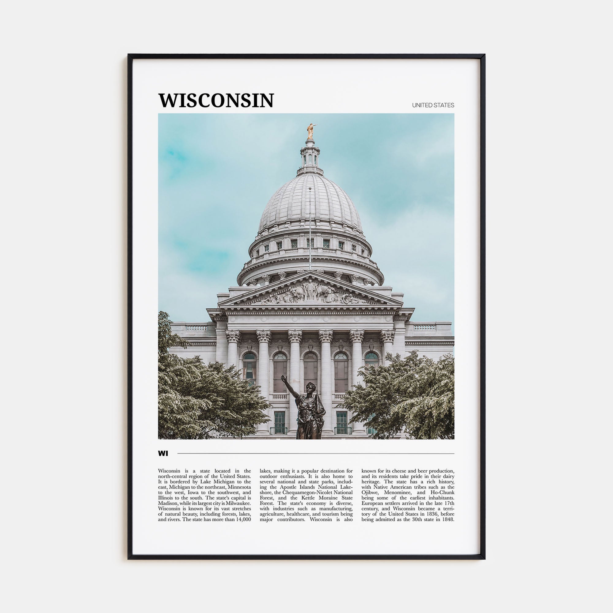 Wisconsin Travel Color No 1 Poster