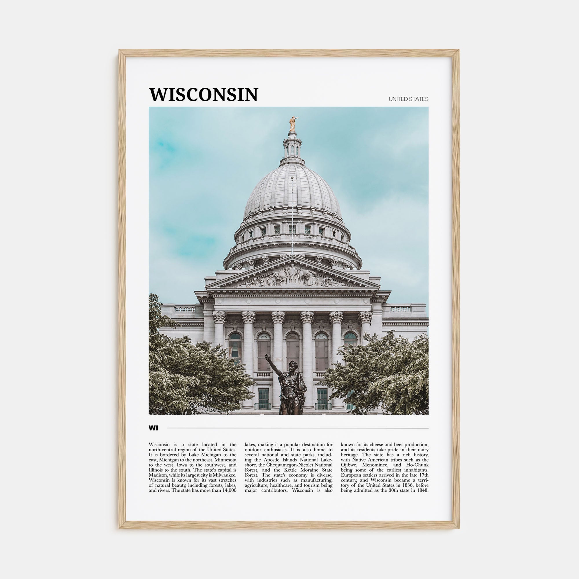 Wisconsin Travel Color No 1 Poster