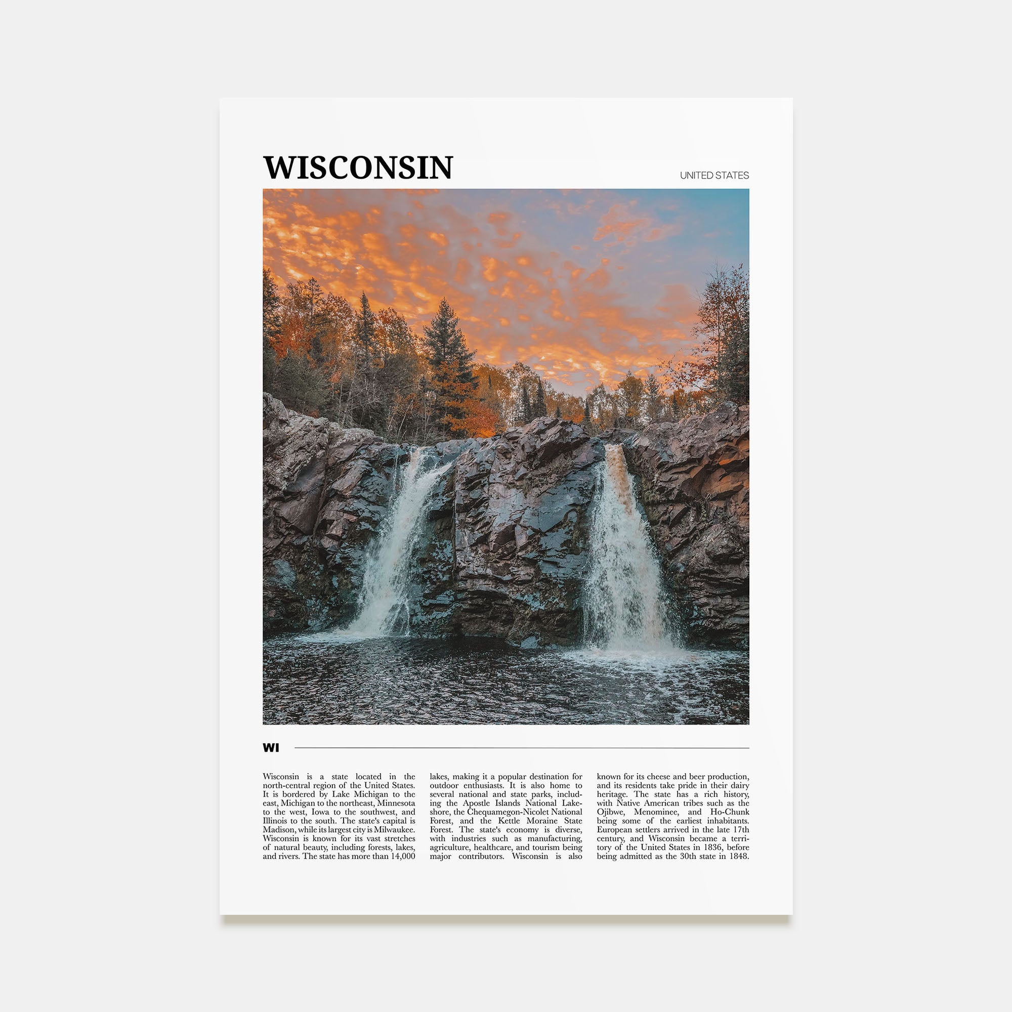 Wisconsin Travel Color No 2 Poster