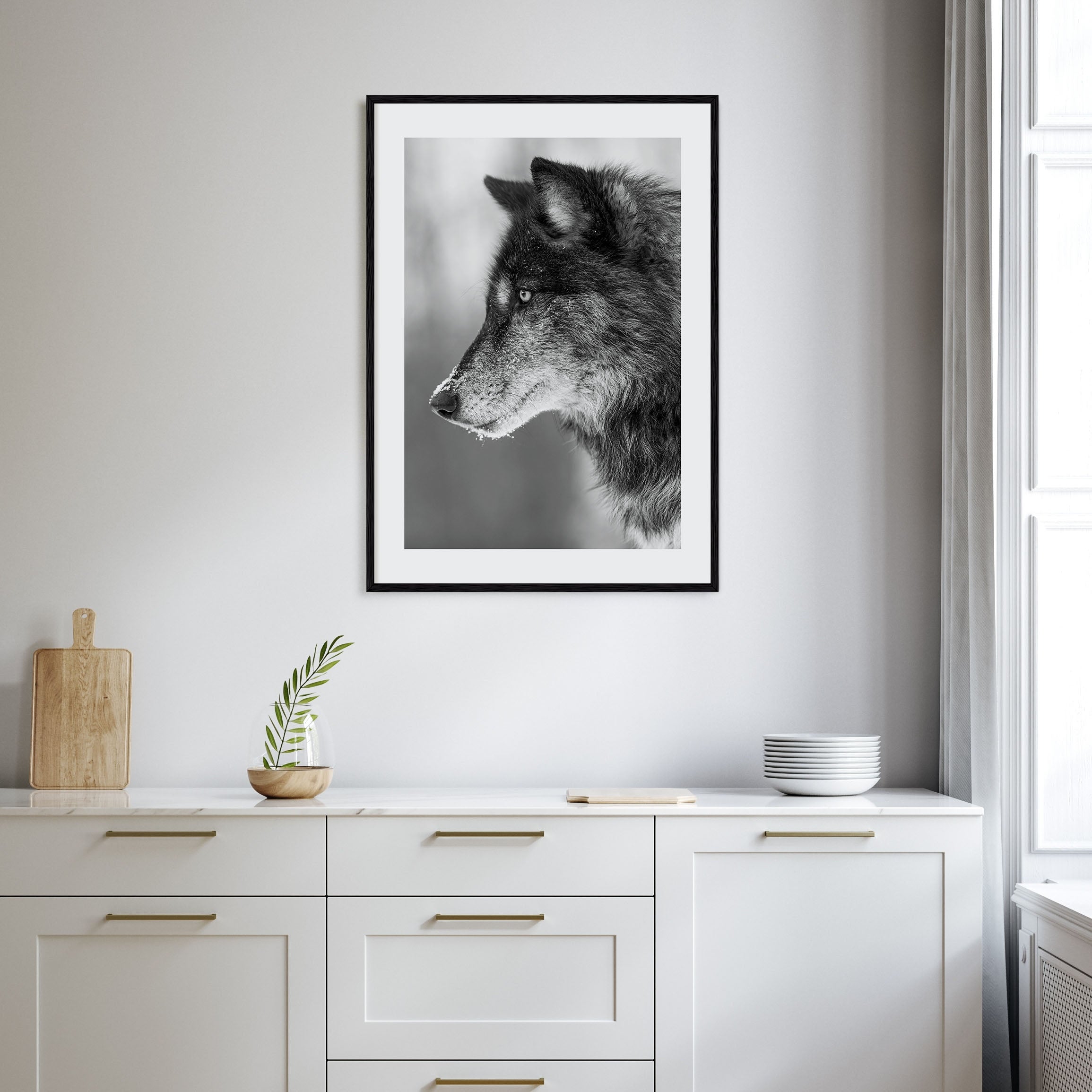 Wolf Photo B&W No 1 Poster