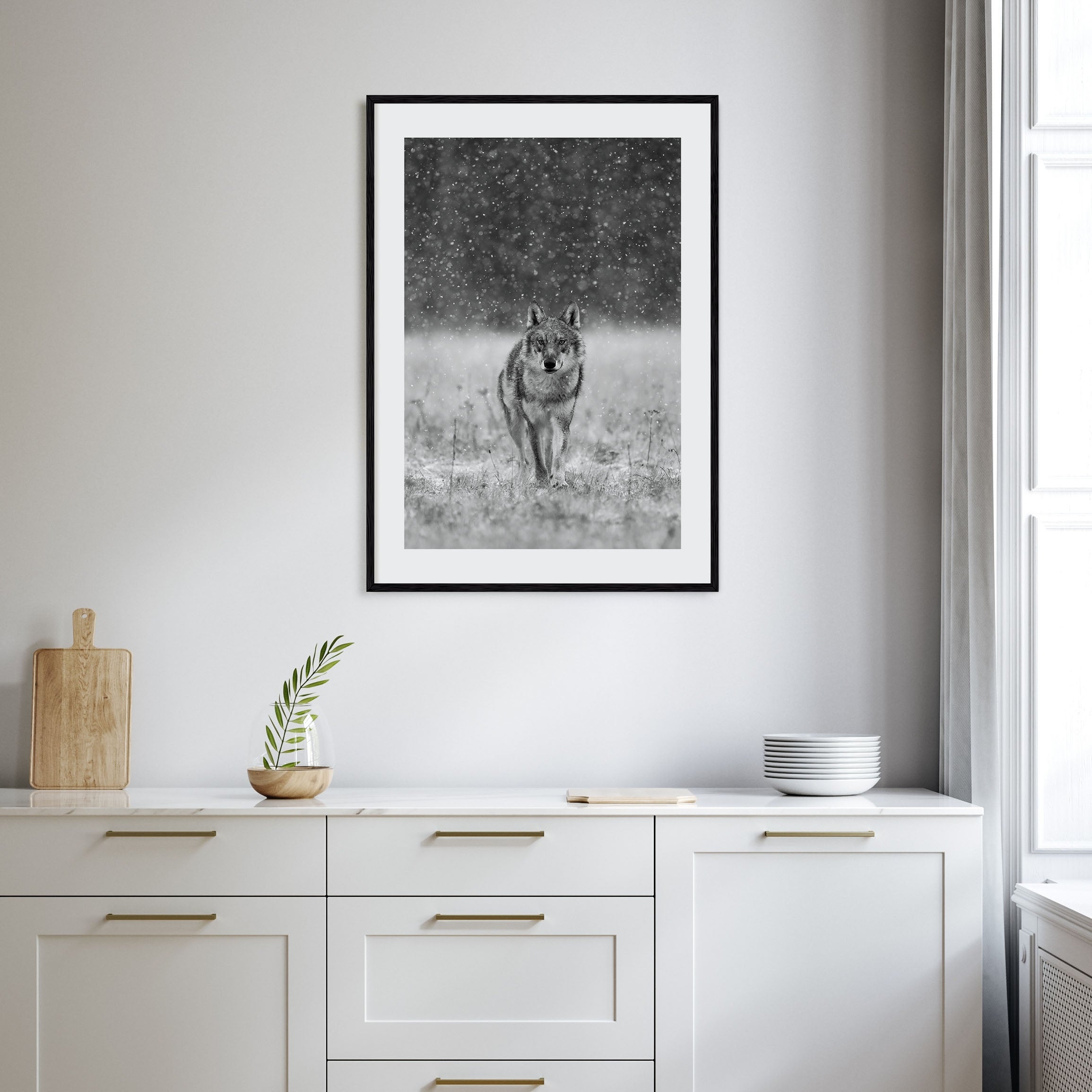 Wolf Photo B&W No 2 Poster