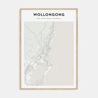 Wollongong Map Portrait Poster