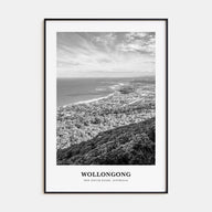 Wollongong Portrait B&W Poster