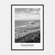 Wollongong Portrait B&W Poster