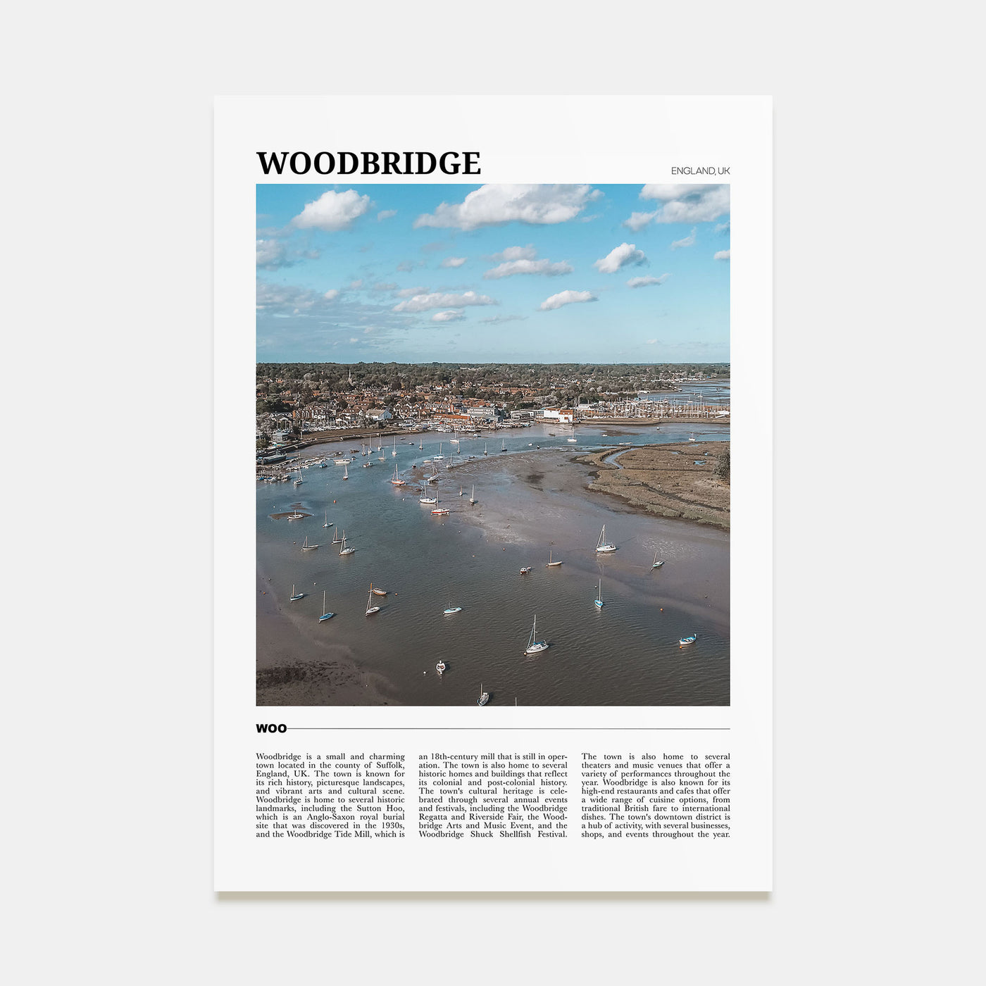 Woodbridge Travel Color Poster
