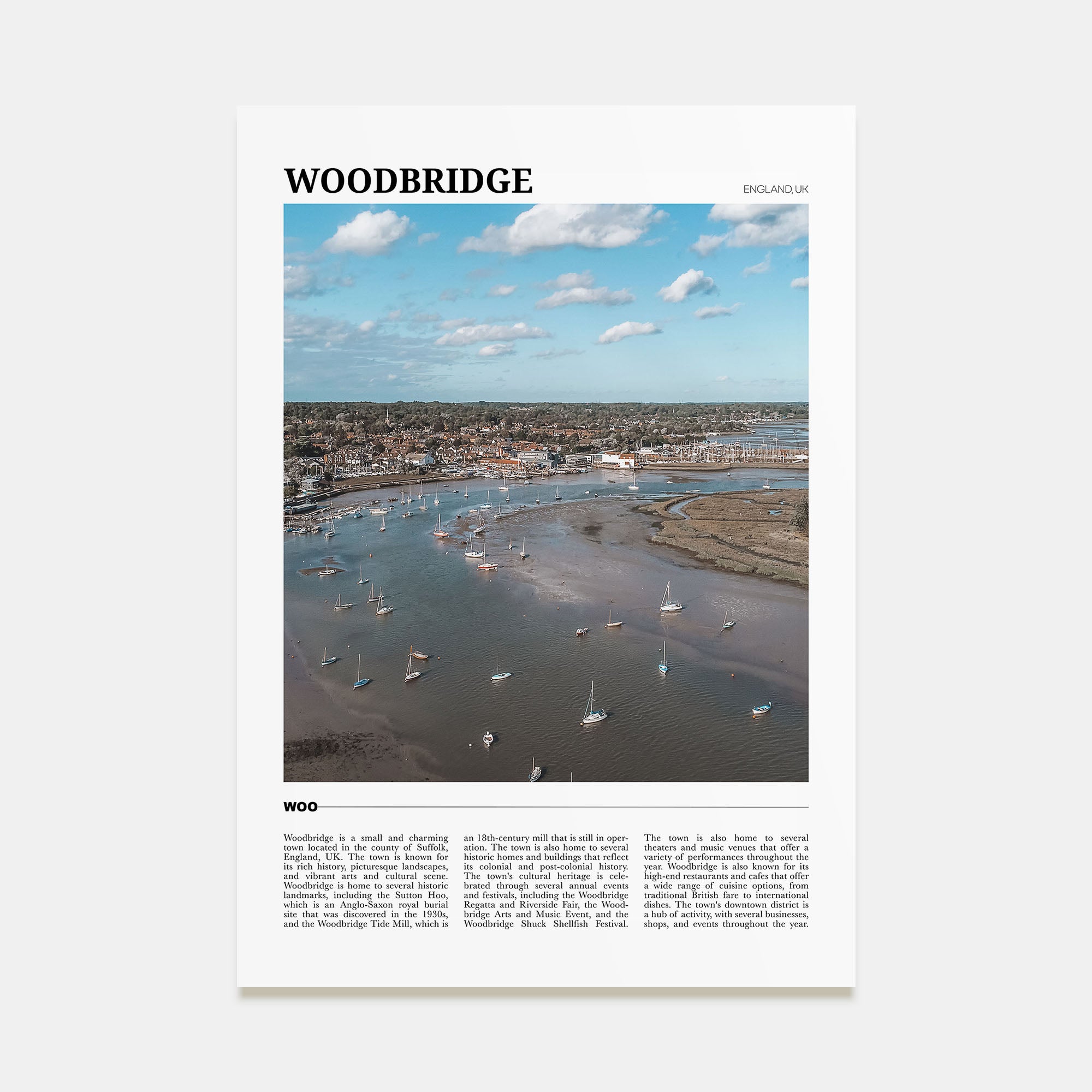 Woodbridge Travel Color Poster