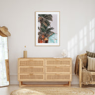 Wooden Cabin Logs Photo Color Poster