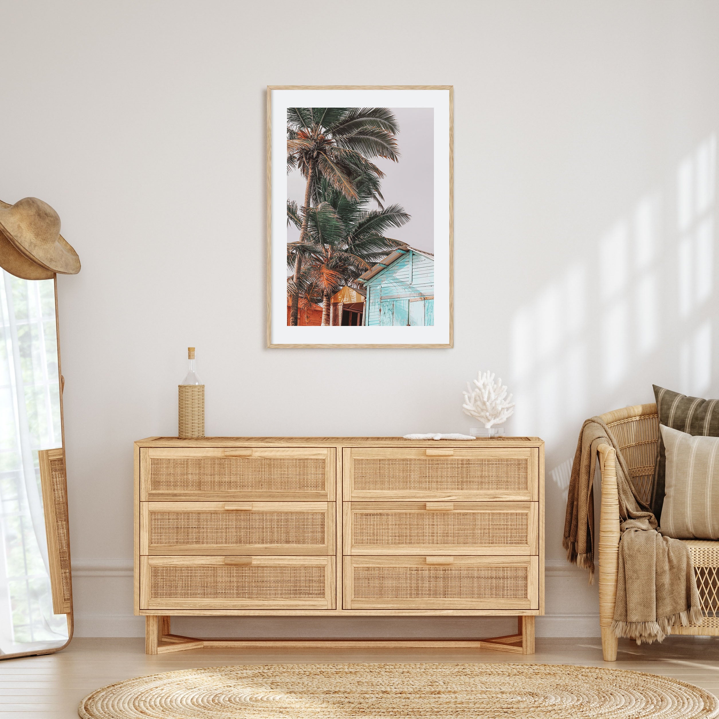 Wooden Cabin Logs Photo Color Poster