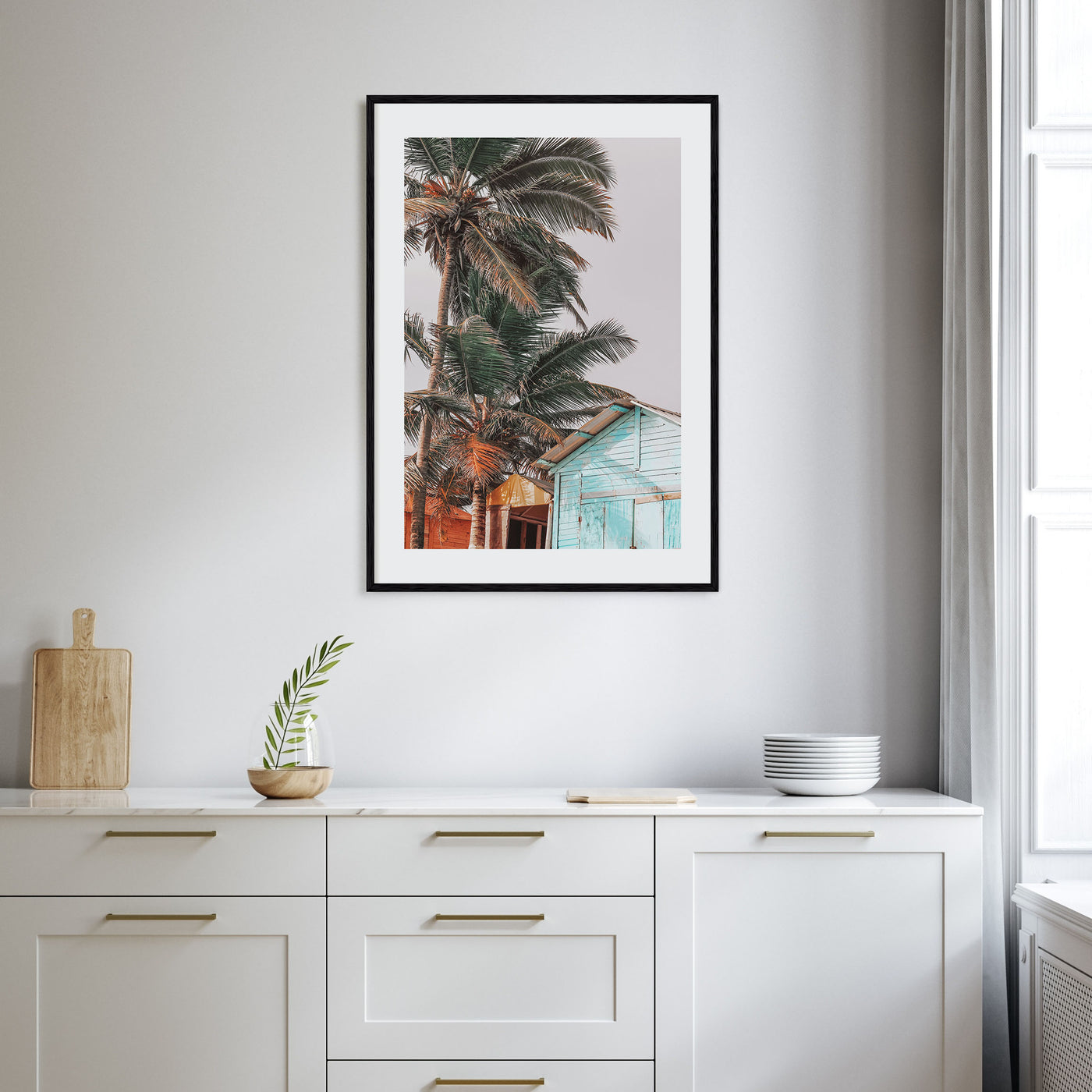 Wooden Cabin Logs Photo Color Poster