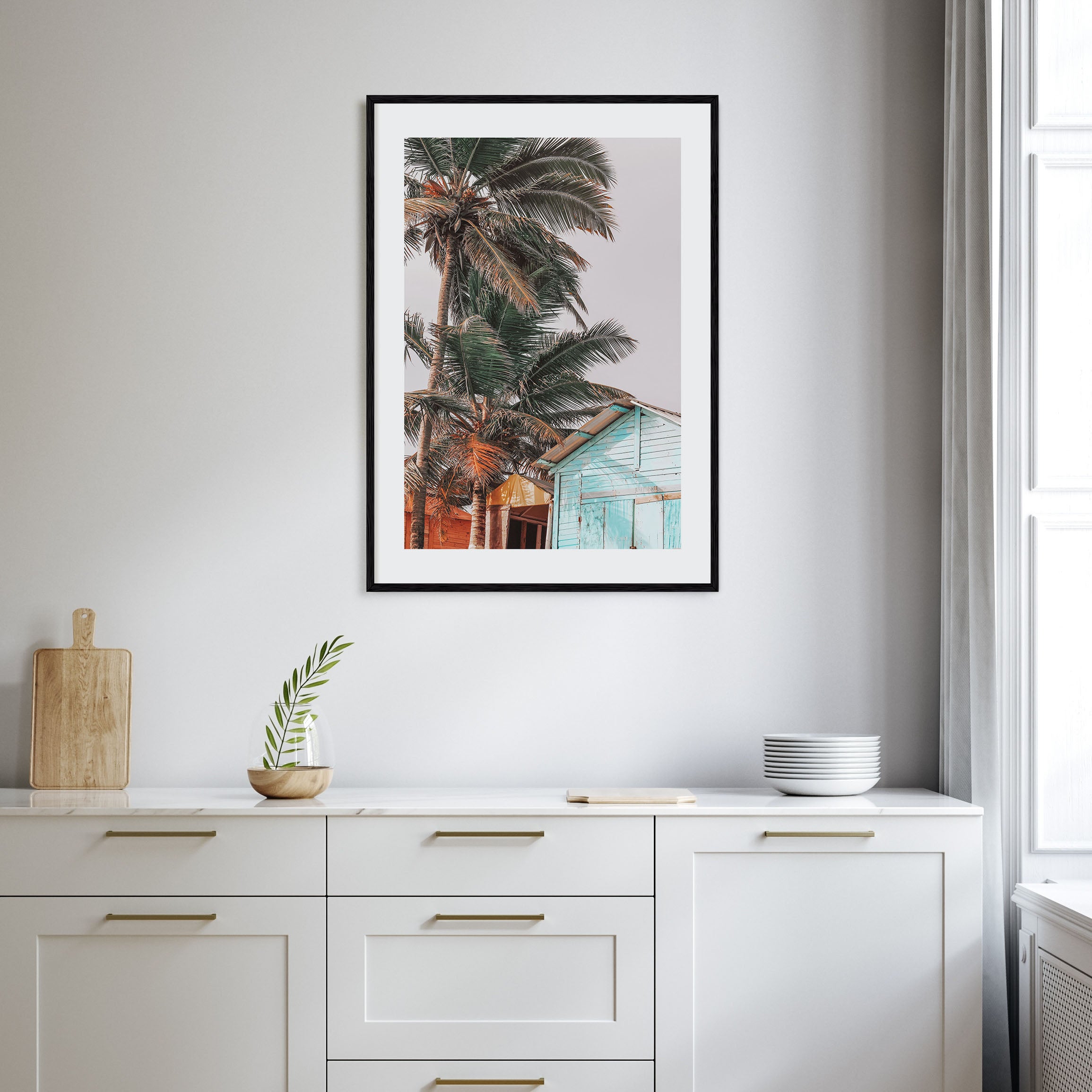 Wooden Cabin Logs Photo Color Poster