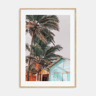 Wooden Cabin Logs Photo Color Poster