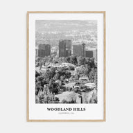 Woodland Hills Portrait B&W Poster