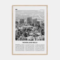 Woodland Hills Travel B&W Poster
