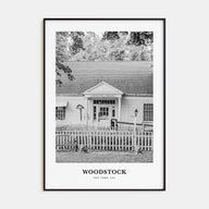 Woodstock, New York Portrait B&W Poster