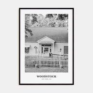 Woodstock, New York Portrait B&W Poster