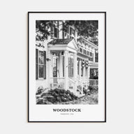 Woodstock, Vermont Portrait B&W Poster
