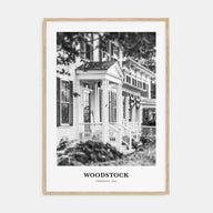 Woodstock, Vermont Portrait B&W Poster