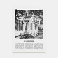 Woodstock, Vermont Travel B&W Poster