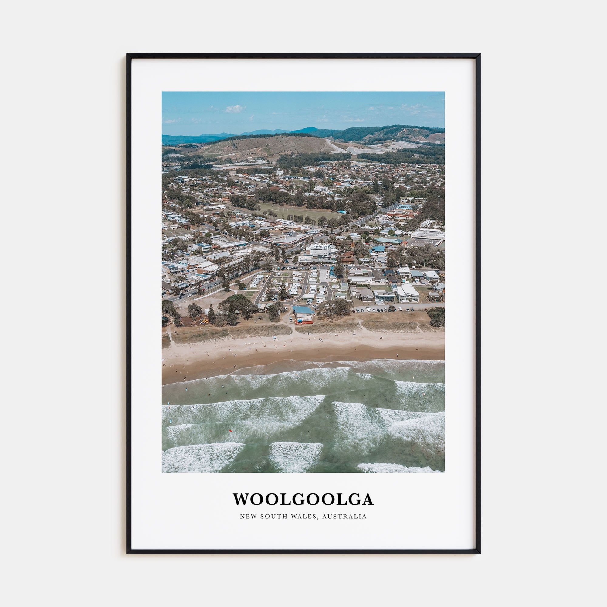 Woolgoolga Portrait Color Poster