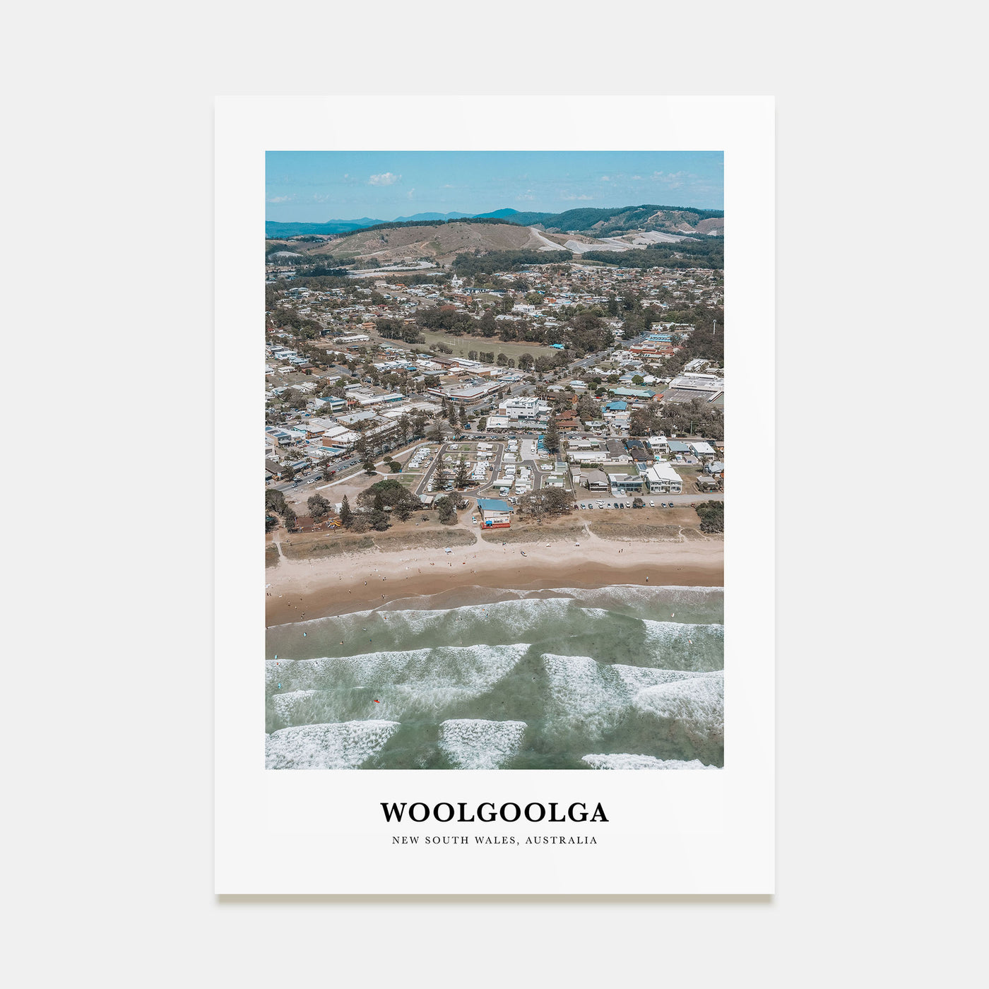 Woolgoolga Portrait Color Poster
