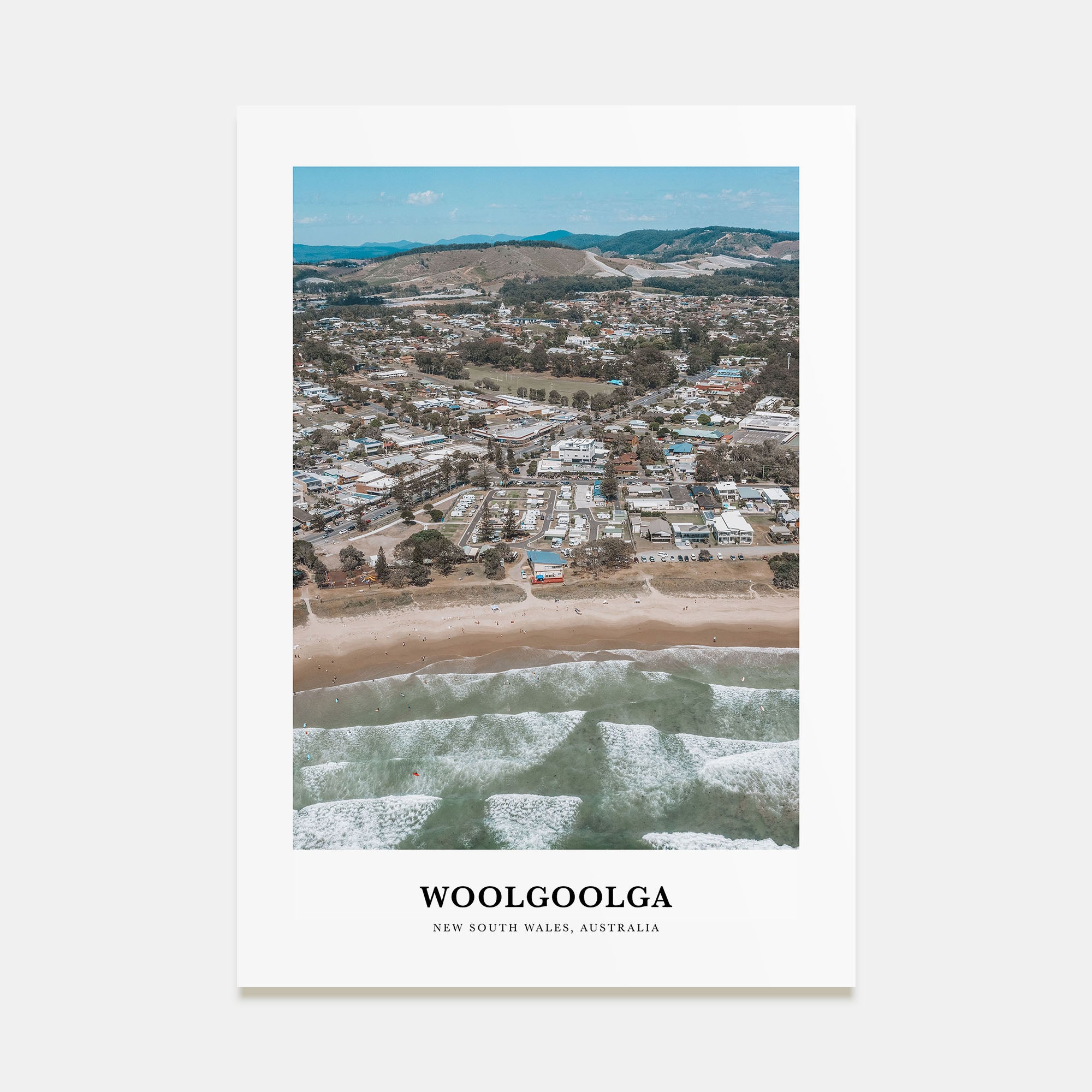 Woolgoolga Portrait Color Poster