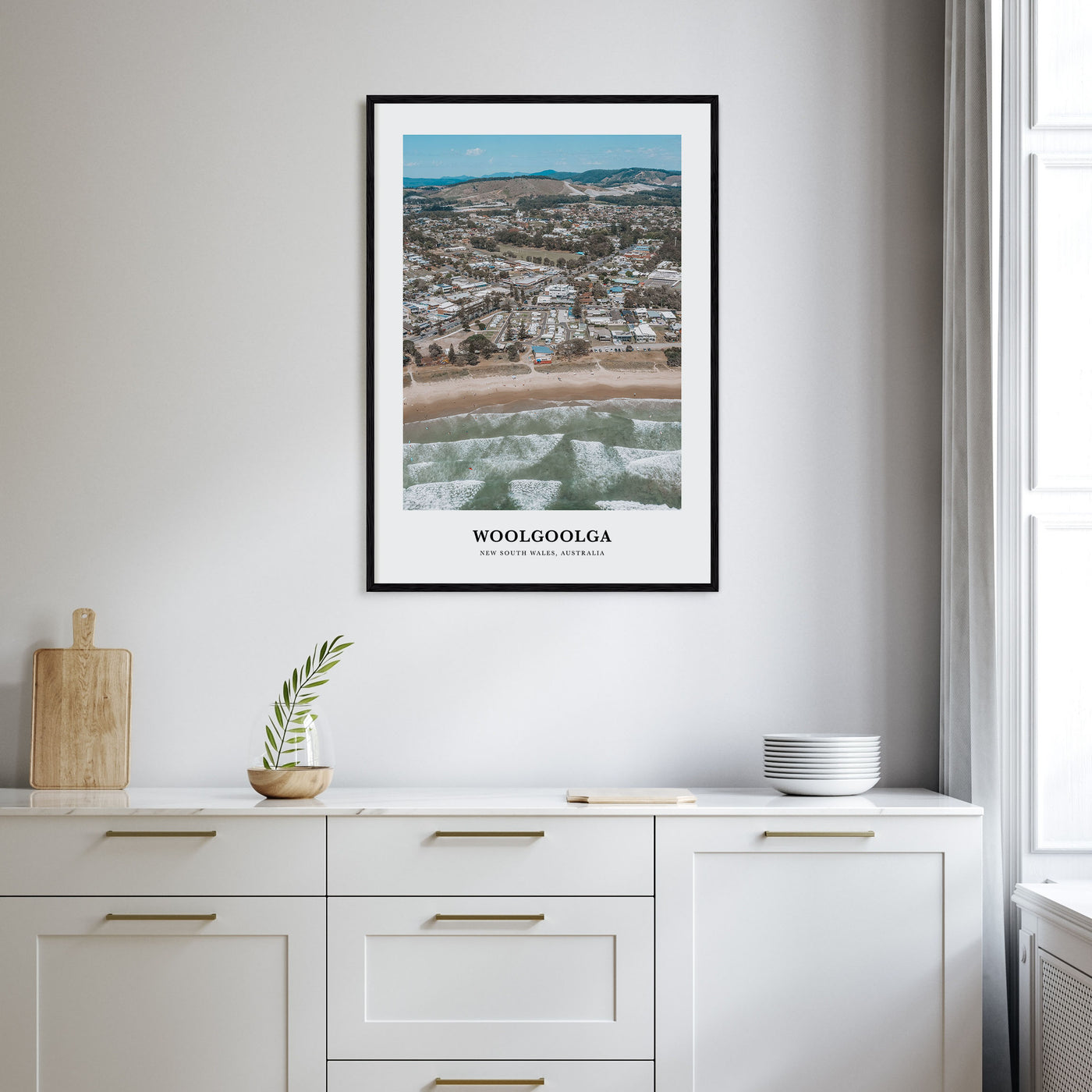 Woolgoolga Portrait Color Poster