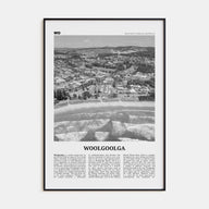 Woolgoolga Travel B&W Poster