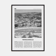 Woolgoolga Travel B&W Poster