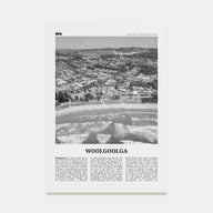 Woolgoolga Travel B&W Poster