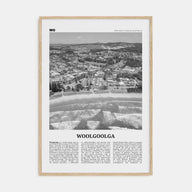 Woolgoolga Travel B&W Poster