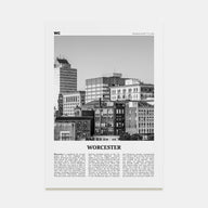 Worcester Travel B&W Poster