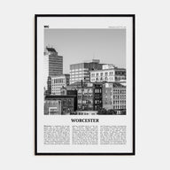 Worcester Travel B&W Poster