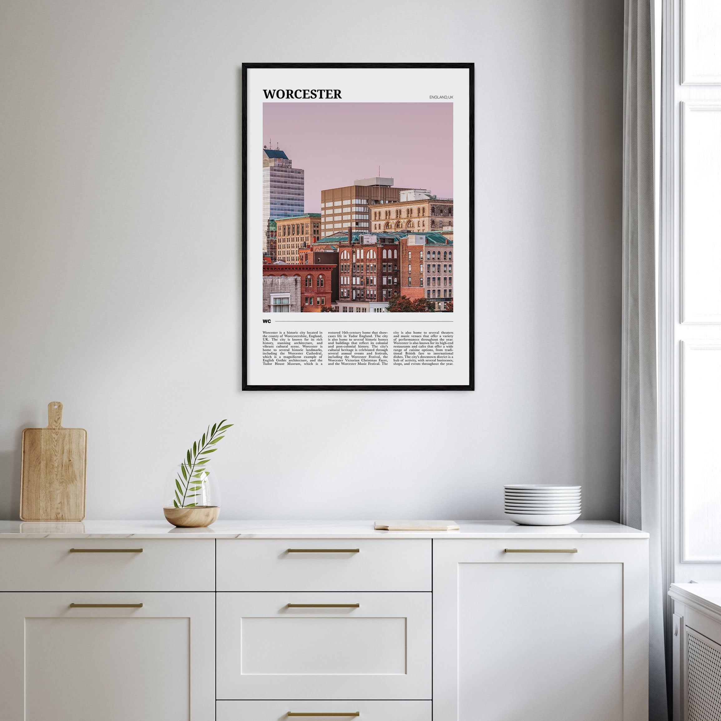 Worcester Travel Color Poster
